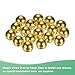 M METERXITY 20-Pack Threaded Ball Nut Knobs, M3x9mm Carbon Steel Female Thread Ball Nut Cap for Lighting Fixtures/Machinery/DIY, Round Solid Screw Cap Cover [Electrophoretic Gold]