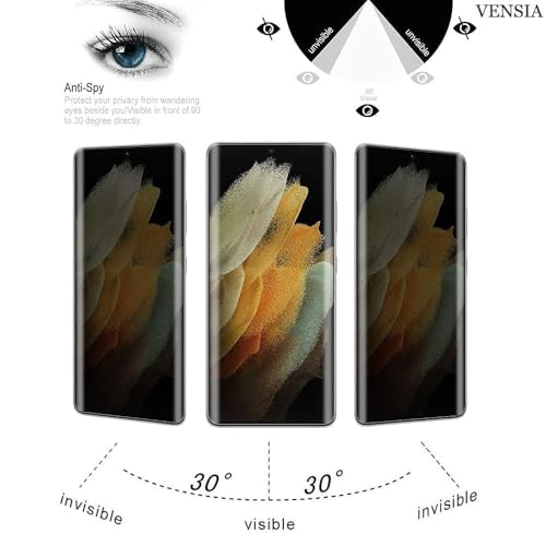 Image of Privacy UV Tempered Glass Screen Protector for OnePlus 10 Pro (6.7 Inch) - Anti-Spy, 9H Hardness, Scratch-Resistant, 100% Fingerprint Working, Easy Installation