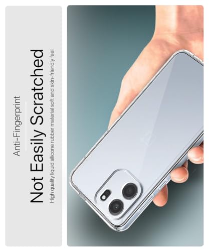 Image of WOW IMAGINE Transparent Back Cover for 1+ OnePlus Nord CE 6 5G | Raised Bumps for Full Device & Camera Protection TPU Silicone Back Case Mobile Cover - Transparent