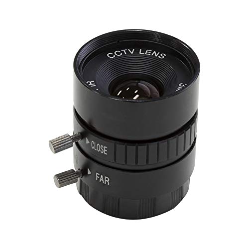 Arducam CS-Mount Lens for Raspberry Pi HQ Camera, 12mm Focal Length with Manual