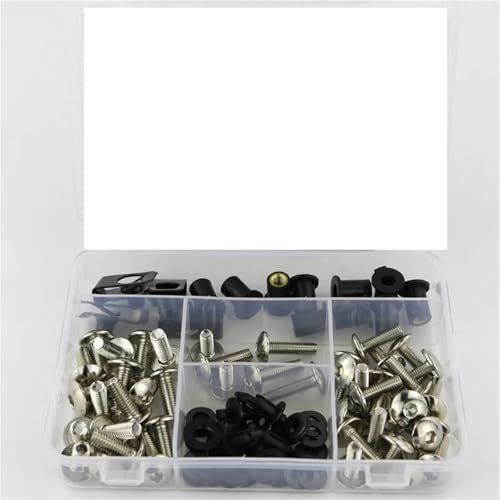 Tornillos de carenado para Versys 650 anti vibraciones clips plata