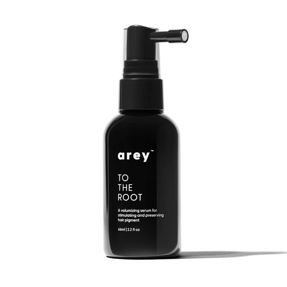 Arey To The Root Hair Serum for Women & Men | Slows Grey Hair Growth & Preserves Pigment in 3-6 Months | Promotes Healthier Hair & Adds Volume | Vegan, Oil-Free, Scent-Free Formula (1 Month)