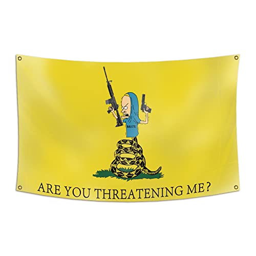 DESFLOPY Are You Threatening Me Flag 3x5Ft Banner For...