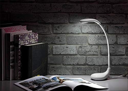 Long Life Lamp Company USB Rechargeable Portable LED Desk Lamp, White