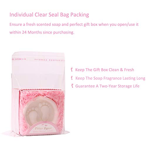 Aixiang Baby Shower Favors Soaps Handmade Pink Gift Boxed Little Baby-Feet Scented Soap Favors For Baby Girl Baby Shower Favors And Decorations (12 Pack, Baby Girls Baby Shower Favors) #TOP1
