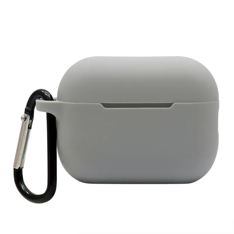 Image of Colorcase Front & Back Soft Silicone 360 Full Protection Case Compatible with Boat Airdopes Alpha (Grey)