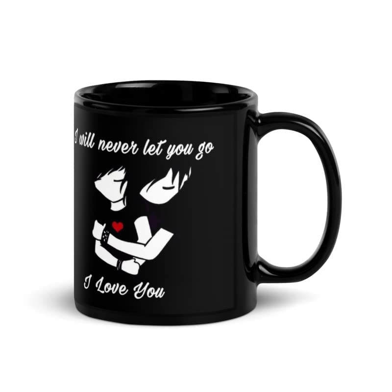 Image of Ceramic Printed Tea Coffee Mug, Love Quotes Cup, Best Gift for Wife, Husband, Girlfriend, Boyfriend, Anniversary, Valentines Day (Design-1)