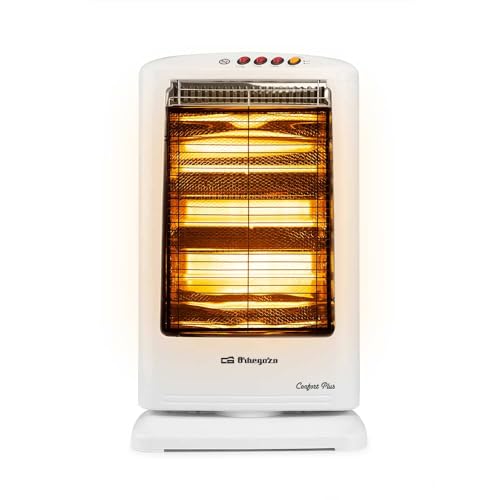 Orbegozo BP 0303 – Estufa eléctrica halógena, movimiento oscilante, 1200 W de potencia, 3 niveles de funcionamiento Orbegozo BP 0303 – Estufa eléctrica halógena, movimiento oscilante, 1200 W de potencia, 3 niveles de funcionamiento