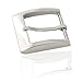 Produktbild FREDERIC HERMANO Gürtelschnalle Buckle 40mm Metall Silber Poliert - Buckle Kingly - Dornschliesse Für Gürtel Mit 4cm Breite - Silberfarben Poliert