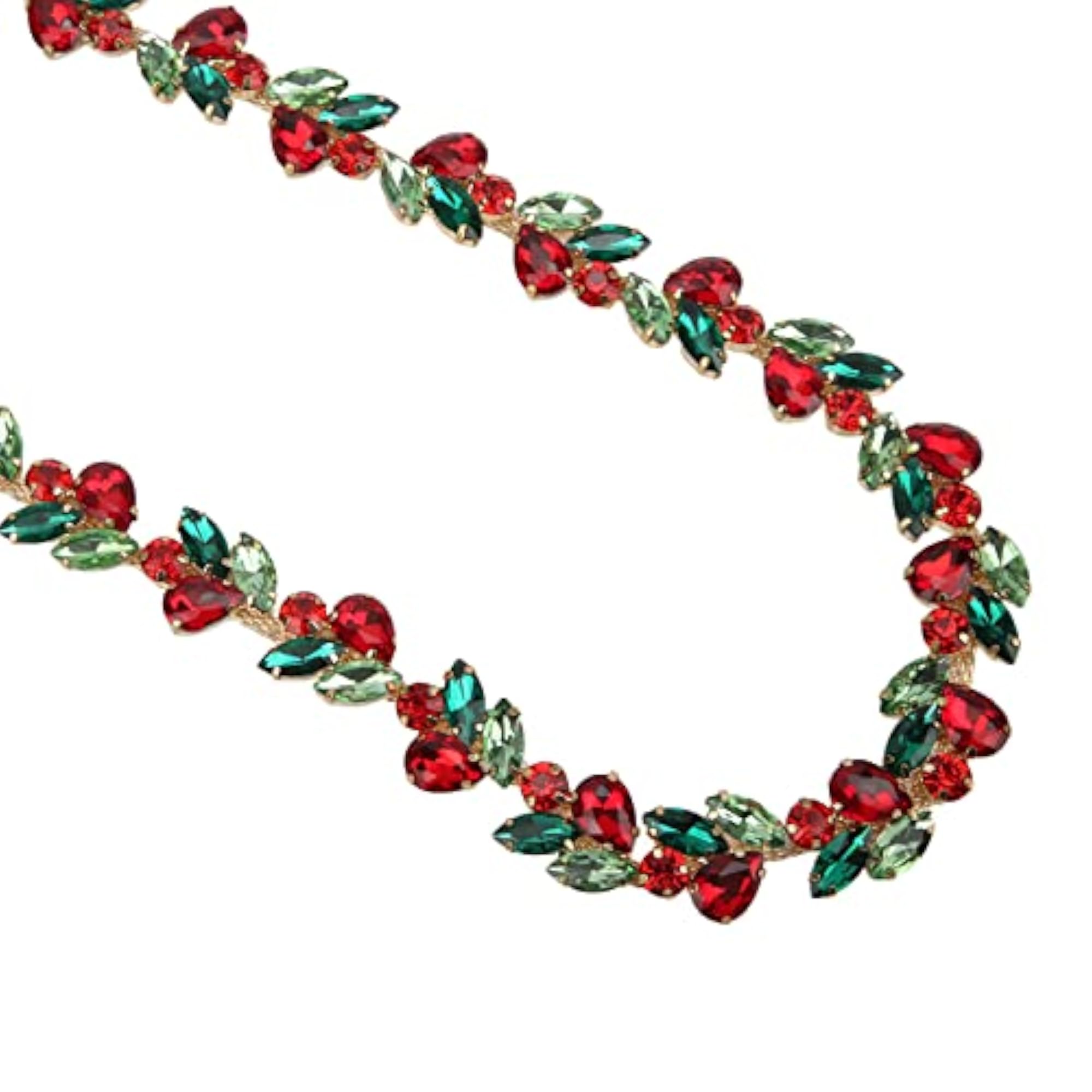 Rhinestone Flower Chain for DIY Decoration