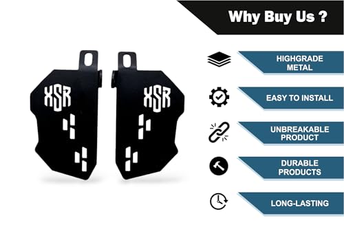 Image of XSR 155 Heavy Metal Footrest,Laser Cut Pillion Foot Steps, Both Side Foot Pegs,Branded Design Side Foot Rest Rust-Resistant Easy Installation Compatible For Yamaha XSR 155