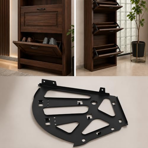 Urban Elite 3 Layers Shoes Rack/Cabinet Fitting, Shoe Rack Fitting, Shoe Drawer Hinge, Shoes Cabinet Drawer Hinge for Furniture Fittings, Shoes Cabinet Fitting for 3 Layers, cabinets for Shoes. (2)