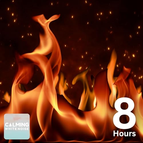 Crackling Fireplace Sounds (8 Hours) | Cozy Fire Ambience for Relaxation & Stress Relief cover art