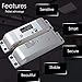 TO BE SECOND JASAG DC12V Electric Mortise Lock, Fail Safe Mode with Adjustment Time Delay, Electric Drop Bolt Lock for Door Access Control, Silver (JASAG-XXS1)