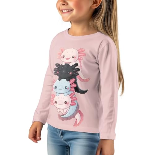Image of WELLFLYHOM Long Sleeve T-Shirt for Boys Girls 3-16 Years Old Tee Tops Crewneck Pullover Shirts Fall Outfits