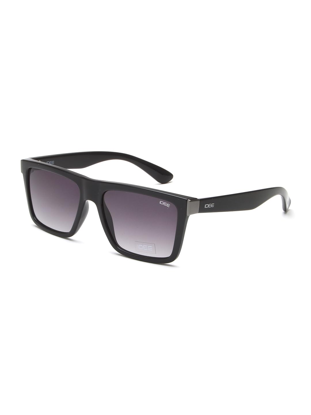 IDEE100% UV protected sunglasses | Men | Square | Full Rim | Gradient | Black-Frame | Grey-Lens | Large