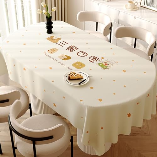 BINGFENG e[uNX rj[ PU tablecloth ke[uNX   ȉ~` `h h h~ e[u}bgƒp Ɩp 140*180cm e[uJo[ ZBH-5