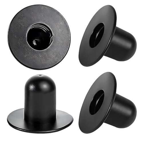 HABNI 4 Piezas Tapones para Piscina sobre el Suelo, Accesorios piscina, Tapón de Agujero para Filtro de Bomba Repuesto de Enchufe de Pared para Piscina Compatible con Intex y Bestway (Negro)
