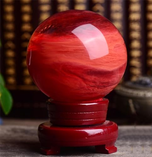 Esfera cristal rojo de 130mm contra la decoracion aburrida 5