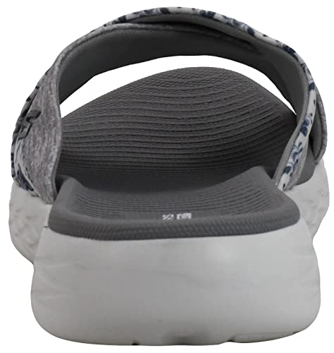 Skechers Women's On-The-Go 600-140038 Sandal, White/Gray, 9 Medium US