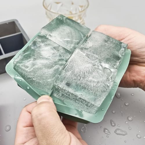 Bandeja para Cubitos de Hielo con Tapa de Silicona Verde miniatura 4