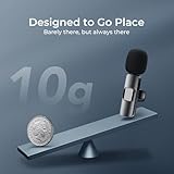YRF Wireless Lavalier Microphone for iPhone - iPad, Android Phone, Mini Lapel Mic with Noise Reduction and Crystal Sound for Video Recording, Vlogging, TikTok, YouTube - Image 6