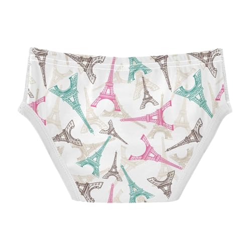 Cotton Little Boys Briefs Soft Eiffel Tower Paris Toddler Underwear2