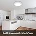 DINGLILIGHTING Flush Mount LED Ceiling Light Fixture-24W Soft Daylight Flat Round Surface Mounted Downlight Lamp Lighting for Closet/Bedroom/Dining Room/Kitchen/Kids Room/Dorm Room