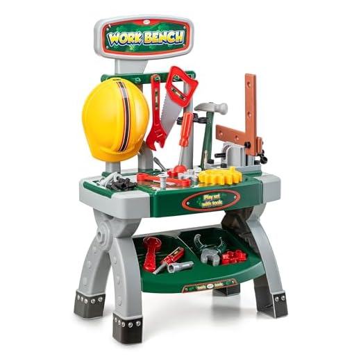 Toyrific | Complete Kids Workbench Educational Role Play Tool Kit For Kids, Toy Construction Set with 40 pieces