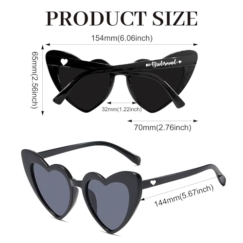 LADY&HOME 10 Pairs Heart Shaped Sunglasses Bachelorette Sunglasses Heart Sunglasses Bachelorette Party Favors Supplies2