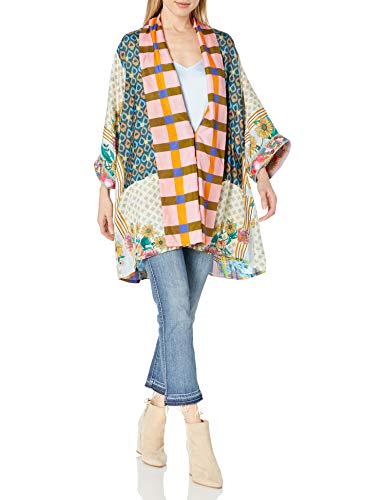 Johnny Was Women's Silk Printed and Reversible Kimono, Multi, S