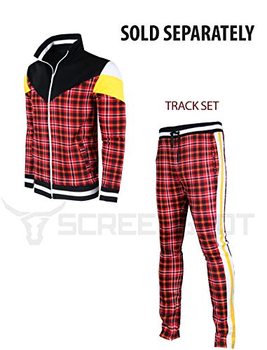 Image of SCREENSHOT-TRACK JACKET Mens Urban Hip Hop Premium Track Jacket - Slim Fit Side Taping Sportswear Urbanwear Streetwear Top