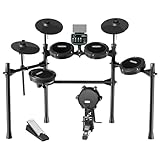 MOSEN MED-X5 Electric Drum Set Mesh Drum Pads, Phone Holder, Sticks, Adjustable cymbals, Kick drum, Headphones, USB MIDI, 260+ Sounds and 30 Drum Kits for Beginner
