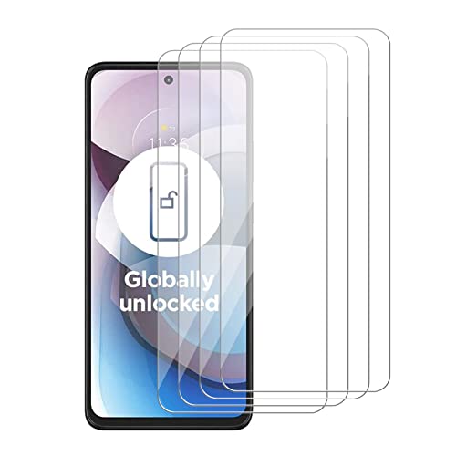 iCsapr [4 Pack Glass Screen Protector Compatible for Motorola (One 5G Ace) / One 5G UW Ace[9H Hardness]-HD Screen Tempered Glass Easy Install [Case Friendly] 2.5D Edge