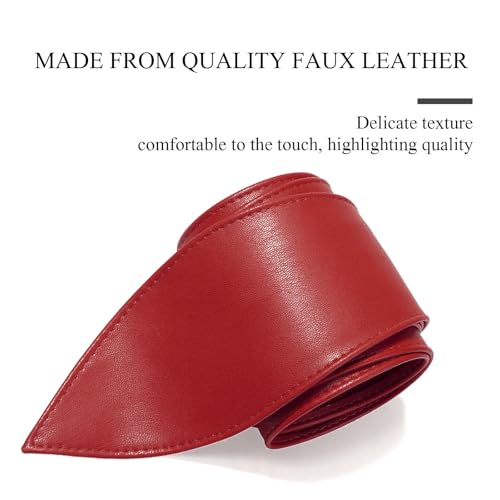 Womens Obi Belt Fashion Leather Wrap Wide Cinch Belt Corset Tie Waistband for Dress3