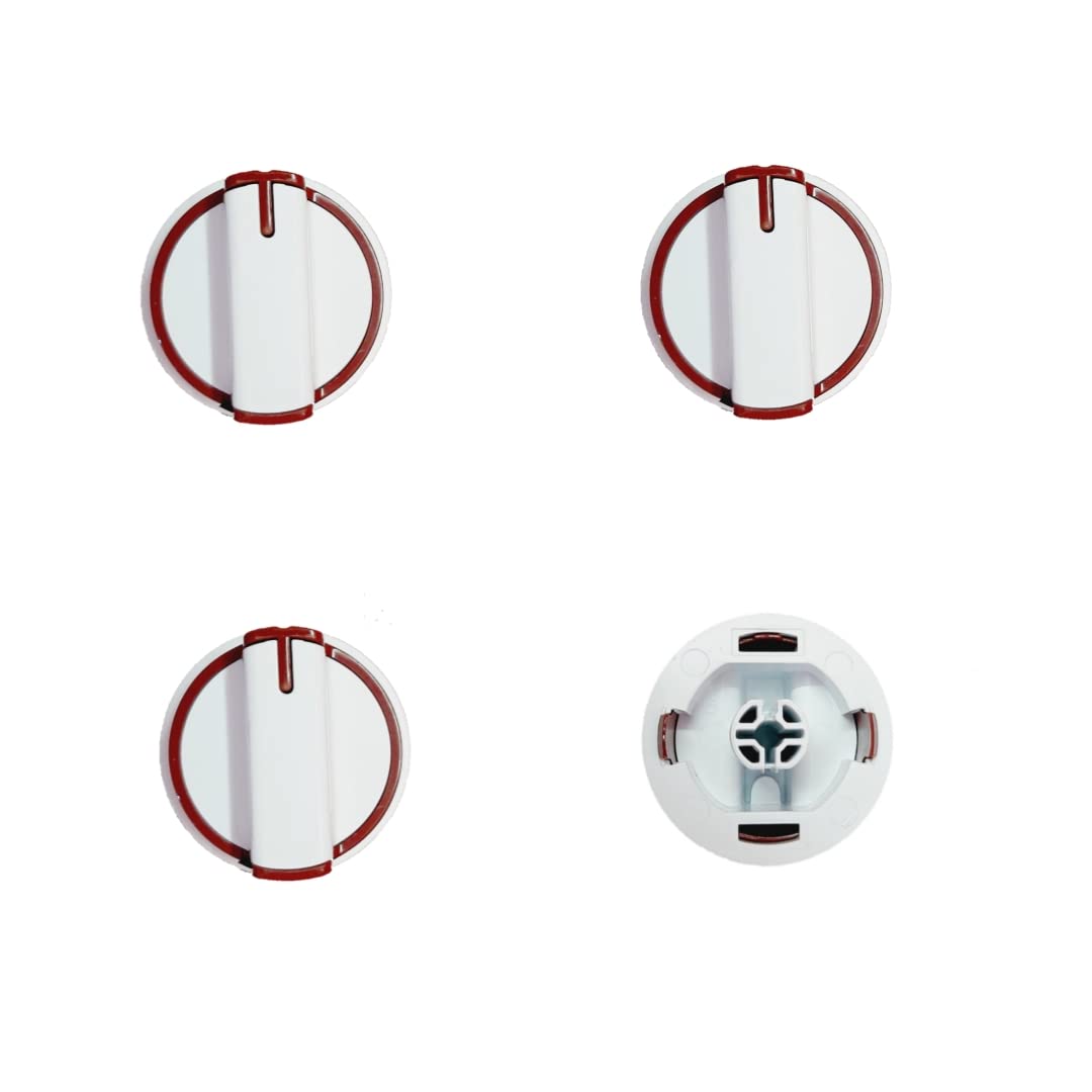 Compatible Knob for Whirlpool Ace Washing Machine | Timer Switch and Spinner Knobs (Set of 4 Pcs)