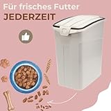 GarPet 2er Set Futtertonne Luftdicht mit Deckel Futtertonne Hund Katze Hundefutter Trockenfutter Aufbewahrung Futterbox Hund Hundefutter Box 13 L
