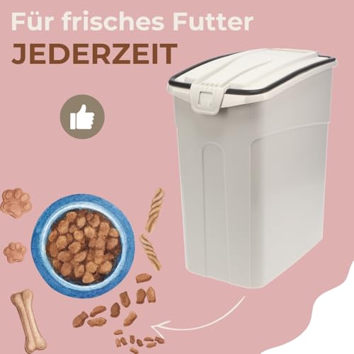 GarPet Futtertonne Luftdicht mit Deckel Futtertonne Hund Katze Hundefutter Aufbewahrung Trockenfutter Aufbewahrung Futterbox Hund Hundefutter Box 13 L