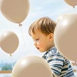 Zestaw 52 balonów z białego lateksu z matowym wykończeniem, balony na helu, balony na dekorację urodzinową, dekorację przedporodowego przyjęcia, dekorację ślubną, dekorację chrzcielną, dekorację