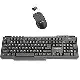 multimendiale ottico 3d Xtreme 34631 Kit Tastiera e Mouse, Nero
