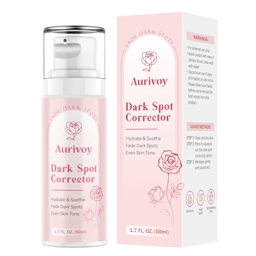 Aurivoy Dark Spot Remover for Face and Body - Dark Spot Corrector Serum for Face - Sun Spots, Age Spots, Freckles & Melasma Remover - Brown Spot Corrector Evens Skin Tone for All Skin Type