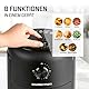 GOURMETmaxx Heißluftfritteuse | 2,3L Airfryer mit Timer, Touchscreen | Fritteuse mit 8 Funktionen & 7 Programmen | Energiesparend frittieren, nahezu ohne Öl | Minibackofen - 1000 W