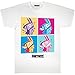 Fortnite Llama Pop Art Damen Freund fit T-Shirt Weiß XL | S-XXL, Gamer Xbox PS4 PS5 Lose Baggy übergroßen klassischen Rundhalsausschnitt Grafikoberteil, Geburtstagsgeschenkidee