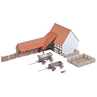 FALLER 232371 N Landwirtschaftliches Gebäude mit Zubehör, Braun und Creme