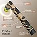 Blycorul Cordless Mini Polisher,1/1.5/2Inch,DA&RO with 11 Variable Speed 2500-6000 RPM,2.3Ah Rechargeable Battery,Car Detailing Micro Polisher