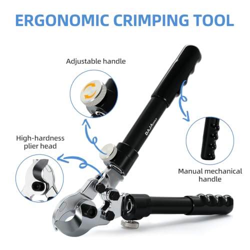 Image of Heavy Duty Cable Cutter for Copper and Aluminum up to 1-Inch 500 MCM, High Leverage Professional Wire Cutters, Manual Electrician Electrical Hand Tools