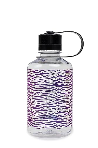 Image of Nalgene 16 oz Narrow Mouth Water Bottle, Rainbow Zebra