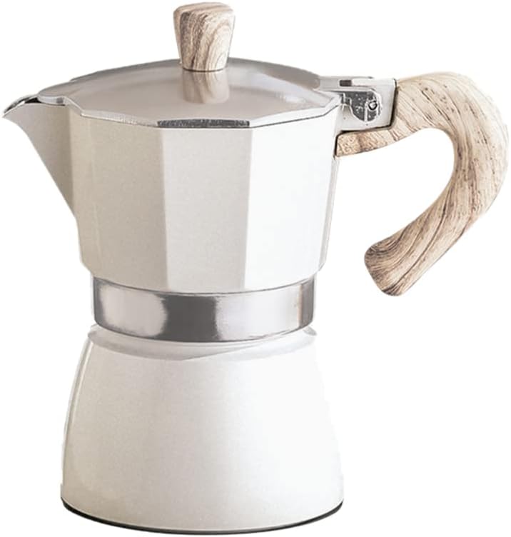 Yardwe Italian Pot Italian Coffee Pot Coffee Accessories Stainless Steel Water Bottle Coffee Concentrate Household Coffee Pot Coffee Machine European Standard Aluminum European Style