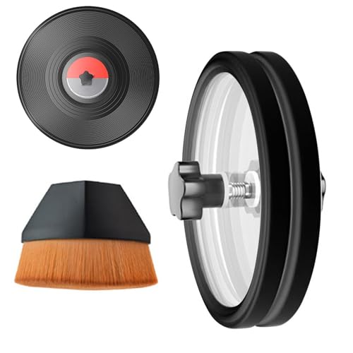 Outil de serrage d'étiquet de vinyle et brosse de nettoyage d'étiquettes pour laver vos disques