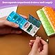 4er-Pack Tablettenbox 7 Tage,Pillendose 7 Tage Medikamententeiler,Vitamin Tablettenbox 7 Tage Klein,Pillen-Organizer,Medikamentenaufbewahrung Pillenbox 7 Tage,Geeignet FüR Die Aufbewahrung Tragbarer